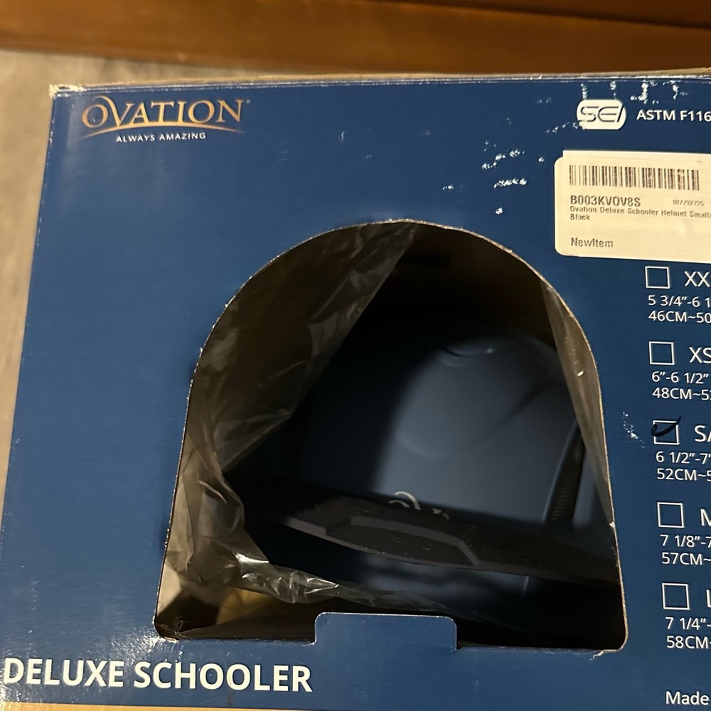 Blue Ovation Riding Helmet - Picture 4 of 5